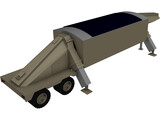 THAAD Radar 3D Model preview