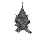 Thai Temple 3D Model preview