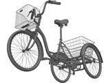 Three-wheeled Bicycle 3D Model