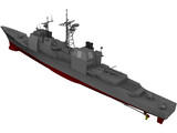 Ticonderoga Class Cruiser 3D Model