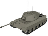 Tiger II King Tiger 3D Model preview