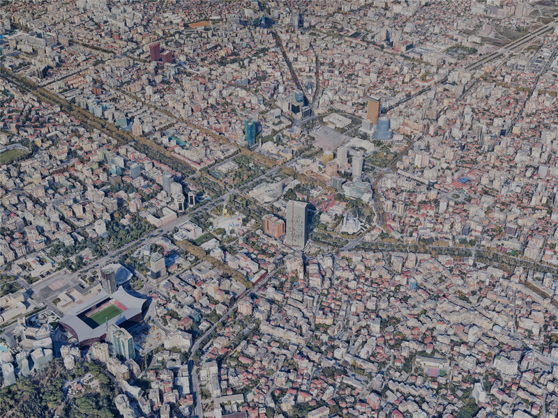 Tirane City, Albania (2024) 3D Model
