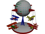 Toy Carousel 3D Model preview