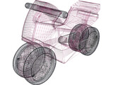 Toy Motorcycle 3D Model