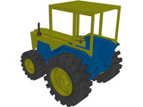 Toy Tractor 3D Model