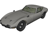 Toyota 2000GT (1967) 3D Model preview