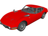 Toyota 2000GT 3D Model preview