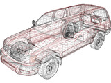 Toyota 4Runner (1999) 3D Model