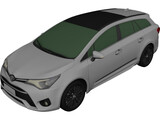 Toyota Avensis Wagon (2017) 3D Model preview