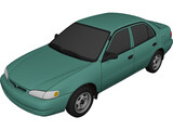 Toyota Corolla (1999) 3D Model preview