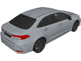 Toyota Corolla (2019) 3D Model preview