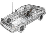 Toyota Corolla GT-S AE86 (1983) 3D Model