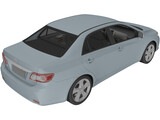 Toyota Corolla Sedan (2010) 3D Model
