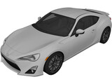 Toyota GT86 (2013) 3D Model preview