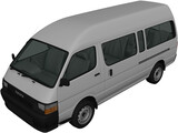 Toyota HiAce H100 Commuter (1992) 3D Model preview