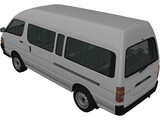 Toyota HiAce H100 Commuter (1992) 3D Model