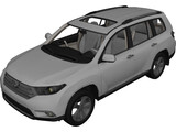 Toyota Highlander (2012) 3D Model preview