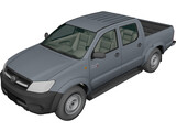Toyota Hilux Crew Cab 2.5 STD 3D Model preview