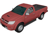 Toyota Hilux Regular Cab 3D Model preview