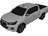 Toyota Hilux SRX (2019) 3D Model preview