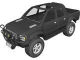 Toyota Hilux [Tuned] 3D Model preview