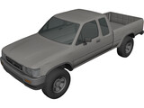Toyota HiLux UTE 3D Model preview