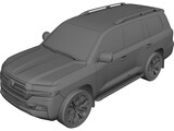 Toyota Land Cruiser 200 (2016) 3D Model preview