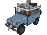 Toyota Land Cruiser FJ40 [Lifted] 3D Model preview