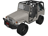 Toyota Land Cruiser FJ40 [Tuned] 3D Model preview