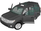 Toyota Land Cruiser [J200] with Interior (2012) 3D Model preview