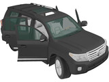 Toyota Land Cruiser [J200] with Interior (2012) 3D Model