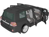 Toyota Land Cruiser [J200] with Interior (2012) 3D Model
