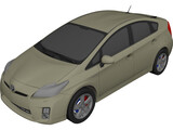 Toyota Prius 3D Model preview