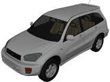 Toyota RAV4 5-door (2001) 3D Model preview