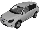 Toyota RAV4 EV (2014) 3D Model preview