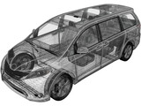 Toyota Sienna (2012) 3D Model