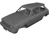 Toyota Starlet KP61 Rally Body 3D Model preview