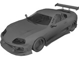 Toyota Supra [Tuned] 3D Model preview