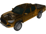 Toyota Tacoma Double Cab  (2017) 3D Model