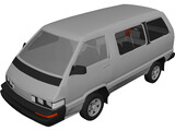 Toyota Van (1987) 3D Model preview