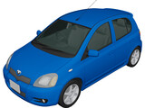 Toyota Vitz (2002) 3D Model preview