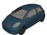 Toyota Yaris 3D Model preview