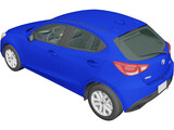Toyota Yaris Hatchback US (2020) 3D Model preview