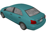 Toyota Yaris Sedan 3D Model
