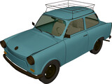 Trabant 601S 3D Model preview