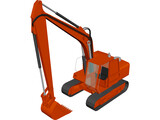 Track Hoe 3D Model preview