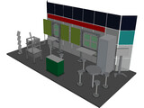 Trade Show Booth 3D Model preview