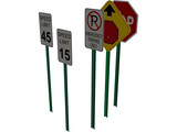 Traffic Signs 3D Model preview