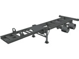 Trailer 18 Wheeler 3D Model preview
