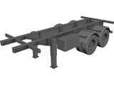 Trailer 20 feet 3D Model preview
